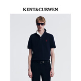KENT&CURWEN肯迪文【刘雨昕同款】玫瑰系列夏季男士休闲短袖POLO衫 藏青色96 (热销色) 3XL