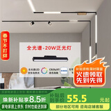 佼佼者（JIAOJIAOZHE）磁吸轨道灯嵌入式灯槽无主灯照明客厅轨道射灯led导轨灯20W泛光灯