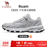 骆驼（CAMEL）漫游复古慢跑鞋男加绒运动鞋子 K13S09L7015A 奶白/椰子灰 38