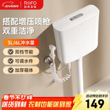 日丰马桶水箱冲便器厕所卫生间轻音抽水箱蹲便器大冲力水箱高压W01-P