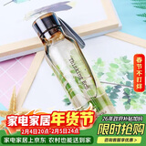 乐扣乐扣（LOCK&LOCK）ECO户外运动水杯户外便携塑料水壶男女学生杯子550ML棕色