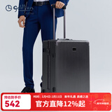 金利来行李箱大容量托运密码箱轻音出差男女旅行拉杆箱情人节春节礼物 黑色【TSA密码锁】 24英寸 （需托运 适合6-10天短途）