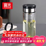 富光尚宇系列单层闷茶玻璃杯 男女士水杯高硼硅玻璃杯子泡茶杯800ml