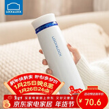 乐扣乐扣（LOCK&LOCK）不锈钢情侣学生保温杯菲特旋转盖轻量杯450ml白蓝 LHC4131WB