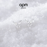 APM Monaco蝴蝶银耳钉女首饰耳钉简约气质时尚送女友新年礼物