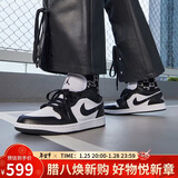 耐克NIKE休闲鞋男女熊猫AJ 1乔丹JORDAN 1运动鞋DC0774-101黑白36