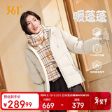 361°羽绒服女秋冬季三防运动保暖外套防泼水连帽休闲夹克662544309-1