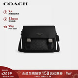 蔻驰（COACH）【品牌直供】男士RACER中号单肩斜挎包黑色 CT716 新年礼物