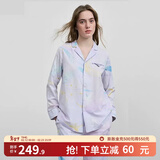 嫚熙（EMXEE）月子服孕妇睡衣产后家居服哺乳衣春秋季纱罗喂奶夏天 星月时空【哺乳吊带三件套】 M【Noble高端系列】