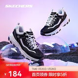 斯凯奇奥利奥|女鞋秋冬季黑白老爹鞋复古熊猫鞋透气增高运动鞋88888250