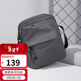 高尔夫GOLF单肩包男士休闲斜挎包男大容量牛津布防泼水轻便手机包学生随身小挎包运动男包5I797449J鸦灰