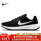 耐克NIKE跑步鞋男缓震透气REVOLUTION 6运动鞋DC3728-003黑白43