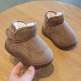 Radinka2025冬季新款加绒宝宝学步鞋软底防滑男女婴儿棉鞋保暖雪地靴HNX M5咖啡色（尺码偏大） 19 /内长14.5cm