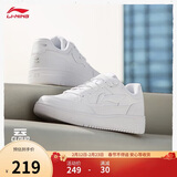 李宁天迹丨经典小白鞋女鞋春夏季板鞋减震回弹简约百搭运动鞋AGCU096