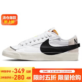 耐克NIKE板鞋女经典缓震BLAZER LOW '77运动鞋DQ1470-101白黑35.5