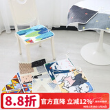 钟爱一生全棉椅垫坐垫办公室椅子垫四季座椅垫凳子垫家用餐椅坐垫纯棉屁垫 四季布艺坐垫【款式随机】6件装 椅子垫