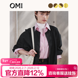 OMI欧米真皮hobo包腋下包女斜挎包轻奢通勤单肩托特包新年情人节礼物 奶油白