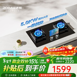 老板（Robam）【小灶王】E1燃气灶煤气灶双灶家用炉具5.2kW智慧大火力定时灶嵌入式熄火保护全进风可调节底盘 液化气 5.0kW（65%热效率） 定时灶