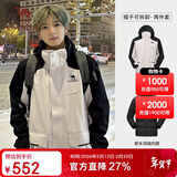 骆驼（CAMEL）风暴冲锋衣女三合一工装款户外暴雨防水外套露营旅游登山服男