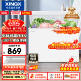星星（XINGX）300L单温家用小型冰柜 大容量减霜保鲜净味节能一级能效冰箱冷藏冷冻两用冷柜BD/BC-300QJ