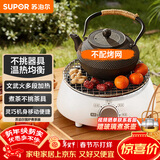 苏泊尔（SUPOR）迷你电陶炉煮茶器煮茶炉煮茶壶养生围炉煮茶茶艺炉泡茶家用办公老白茶黑茶花茶不挑器具SW-DTL01