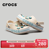 卡骆驰（CROCS）洞洞鞋贝雅卡骆班轻便耐磨一脚蹬休闲鞋|205089 冬日白/彩色-1LI 37 /38(230mm)