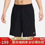 耐克NIKE男子春夏梭织短裤 运动休闲 凉爽轻便FN2999-010黑色 2XL