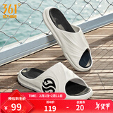 361°拖鞋男女AG运动凉鞋软弹耐磨居家防滑运动拖鞋涉水情侣拖鞋沙滩鞋 羽毛白/乌黑色【男】 42