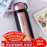 乐扣乐扣（LOCK&LOCK）保温壶304不锈钢保温保冷水壶户外露营旅行壶1.5L金色