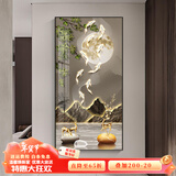瑞尚（RUISHANG） 玄关装饰画现代简约进门壁画山水墙画竖版晶瓷画欧式轻奢挂画 福禄满盈 80*160cm/晶瓷面+铝合金边框