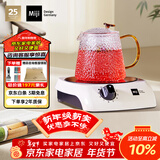 米技（MIJI）电陶炉电磁炉 德国米技炉 精致小巧 电煮茶炉 围炉煮茶 家用办公便携小型茶炉 I900白色 900W
