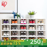 爱丽思（IRIS） 鞋盒aj鞋盒子手办透明收纳盒鞋架收纳箱鞋柜男士球鞋皮鞋整理丝 【46.5码/AJ可装】8只装 特大码