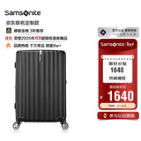 新秀丽（Samsonite）京东联名定制款行李箱28英寸竖条纹拉杆箱黑色GU9密码托运箱