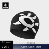 凯乐石保暖针织帽 KF2467504 亮白/玄青黑 均码