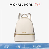 MICHAEL KORS【新年礼物】迈克高仕 MK Rhea Zip 中号老花通勤包 奶白色 289 中号