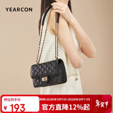 意尔康菱格链条包斜挎小方包小香风女士单肩包包女2026年新年情人节礼物