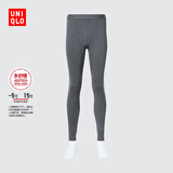 优衣库男装HEATTECH EXTRA WARM棉混纺紧身裤/保暖内衣秋裤479467 479468/08深灰色 XL