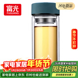 富光 男女士双层玻璃杯 高硼硅泡茶杯 茶水分离水杯带茶隔杯子500ml