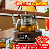 忆壶茶（YIHUTEA）蒸煮茶壶煮茶器玻璃泡茶壶电陶炉加热烧水壶家用围炉功夫茶具套装 【升级热销】大功率炉+蒸煮壶