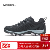 迈乐（Merrell）户外徒步鞋男女款ACCENTOR GTX/WP经典防水透气防滑耐磨登山鞋 J135442-GTX黑（女款） 39