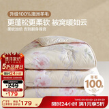 博洋家纺 A类抑菌100%澳洲进口复合羊毛被被芯 冬被子150*210cm家居馆