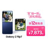 三星Samsung Galaxy Z Flip7 256GB升杯512GB 4.1英寸超大外屏 AI折叠屏手机 5000万像素 暗影蓝