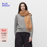 BLUE ERDOS红色围巾礼遇季【100%山羊绒】保暖时尚纯色羊绒围巾 焦糖 180cmX30cm