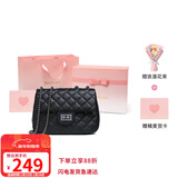 viney牛皮包包女包品牌链条包轻奢单肩斜挎包生日情人节礼物送女友老婆