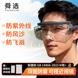 舜选护目镜防风沙粉尘劳保防护眼镜工业切割防飞溅打磨防起雾套近视眼镜可戴骑车出行SOTG-001G-T1副
