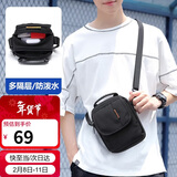 高尔夫（GOLF）单肩包男士休闲斜挎包男女帆布多隔层手机包防泼水迷你运动挂包