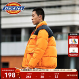 Dickies 羽绒服多口袋基础款外套 男士休闲百搭加厚外套 9460 柿子橙 （宽松版型) M 充绒量：172克