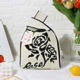 TaTanice 针织礼品袋满月宴礼物结婚手提袋生日礼物袋托特手腕包 玫瑰款