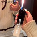 潮牌sup超大巨无霸打火机个性创意防风精致小巧送男女友礼物 15.5CM黑白巨无霸【白色斯图西】