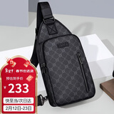高尔夫（GOLF）胸包男士大容量斜挎包印花单肩包休闲商务小背包手机包潮流运动包
